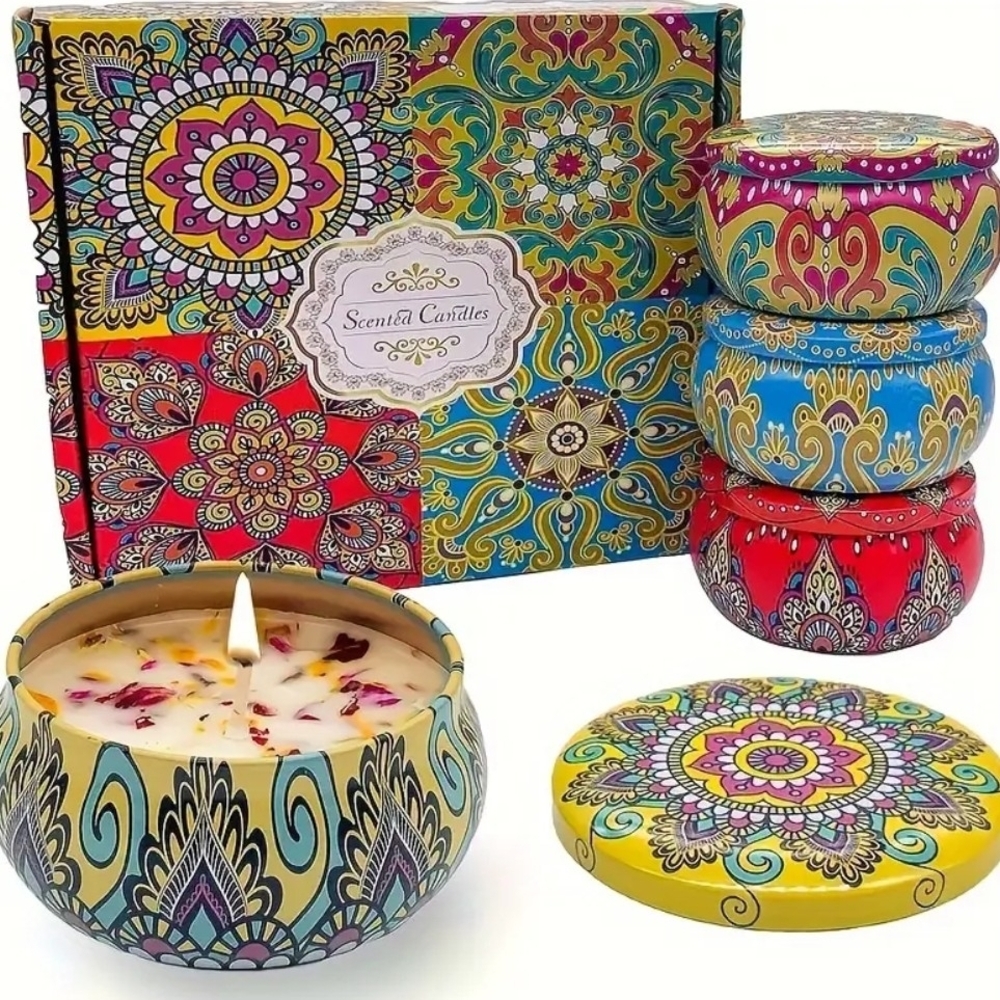 4 Scented Candle Set